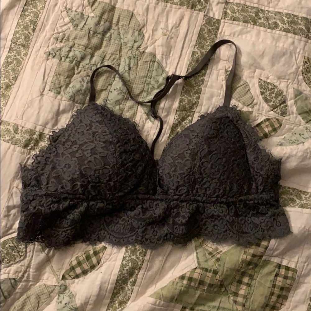 Grey Halter Bralette